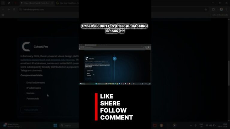 Is your Password Leaked? 😱 | Check Data Breach now! | Episode 19 #breach #ytshorts #shorts